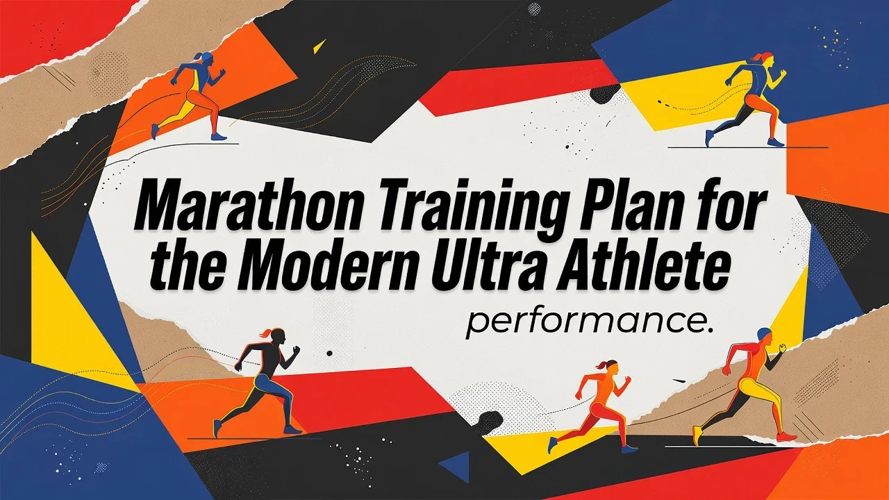 Professional header image for educational tutorial: Marathon Training Plan for the Modern Ultra Athlete