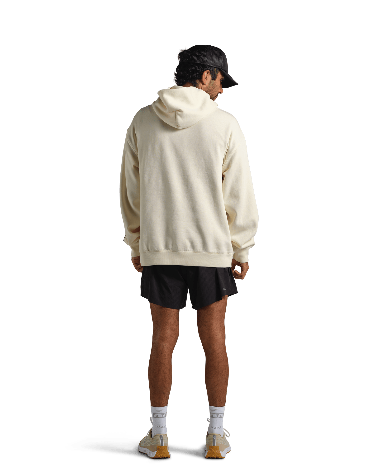 reality run logo fleece hoodie sand rr 21 0002 detail 07