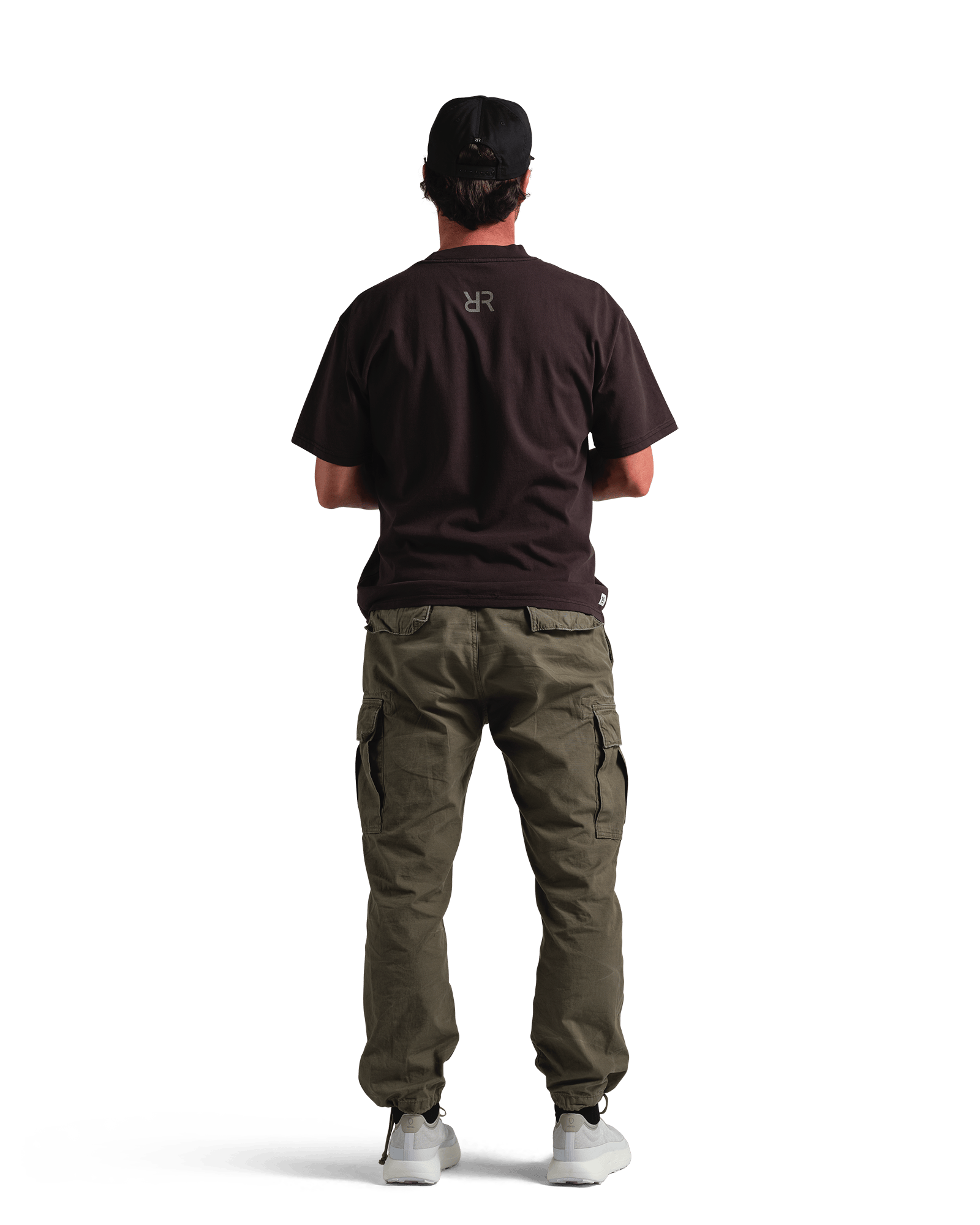 reality run logo puff tee washed black rr 01 0006 onmodel 05