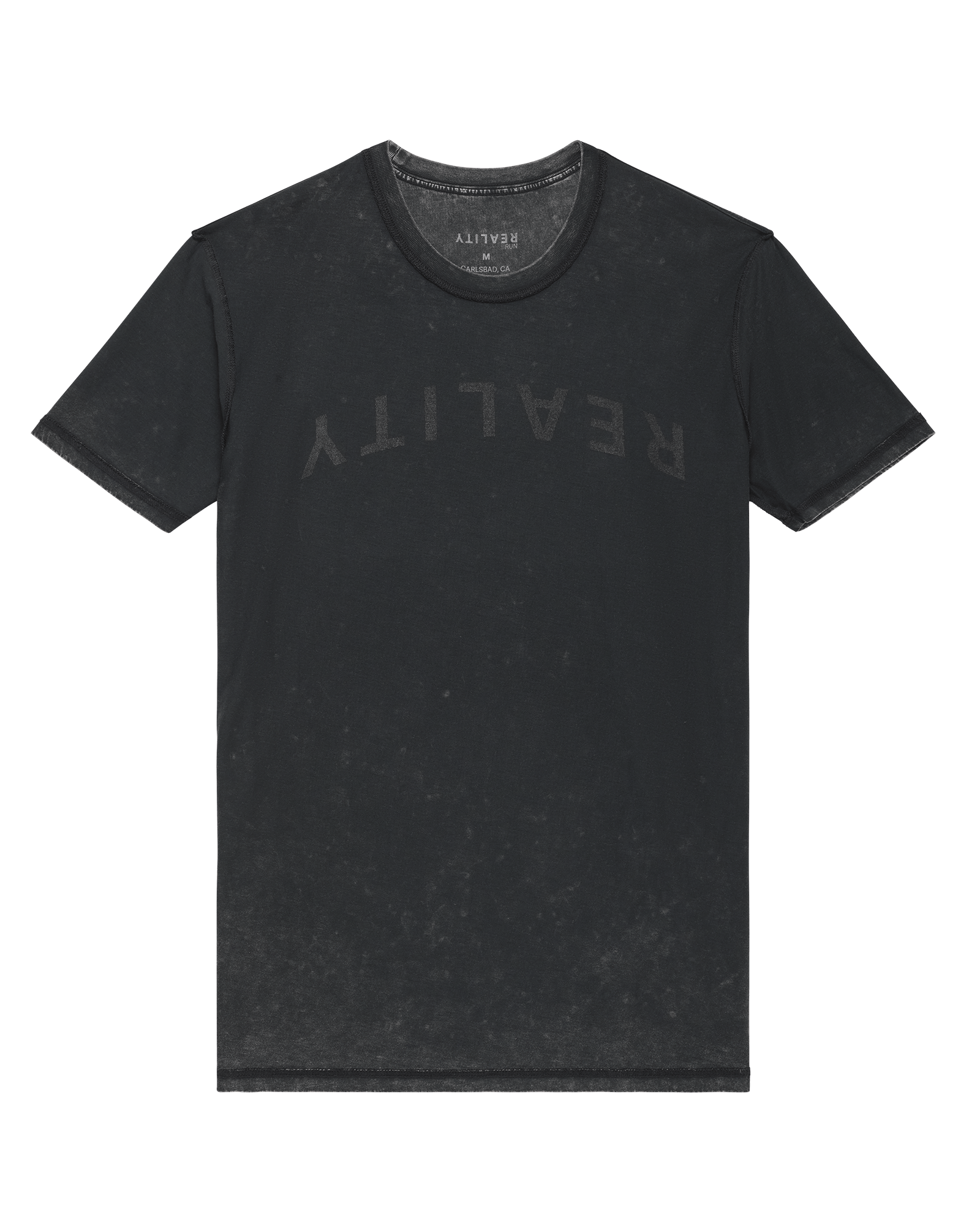 Reality Run Arches Tee Washed Black Flatlay 01