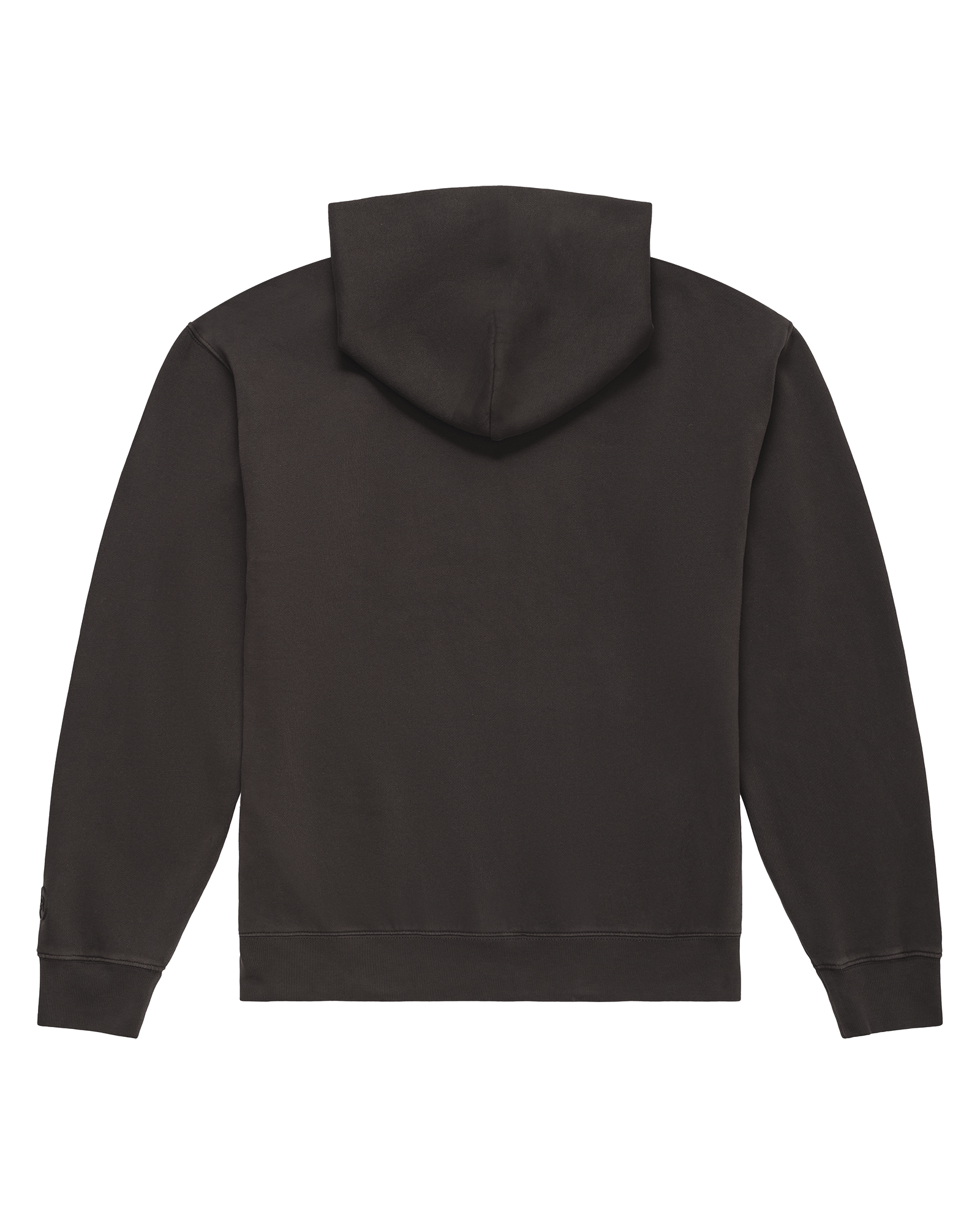 Reality Run Hoodie Logo Fleece Washed Black Flatlay 02