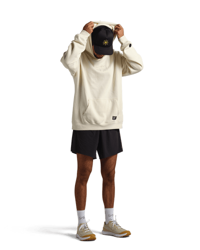 reality run logo fleece hoodie sand rr 21 0002 detail 06