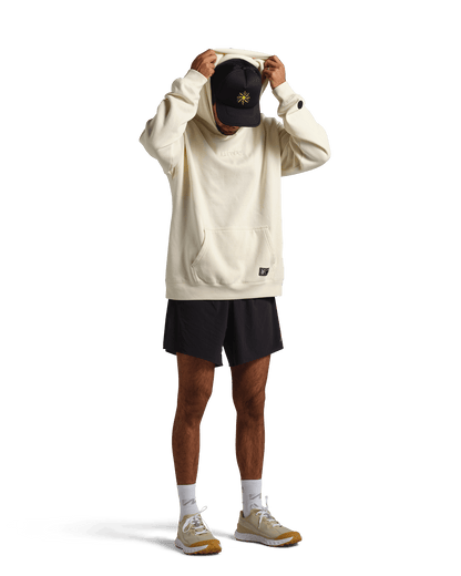 reality run logo fleece hoodie sand rr 21 0002 detail 06