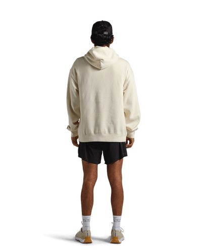 reality run logo fleece hoodie sand rr 21 0002 onmodel 05