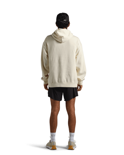 reality run logo fleece hoodie sand rr 21 0002 onmodel 05