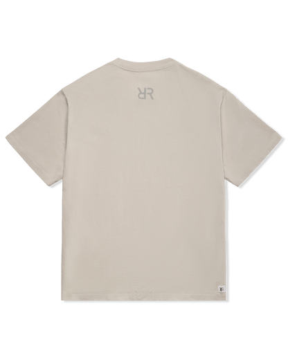 reality run logo puff tee washed bone rr 01 0004 flatlay 02