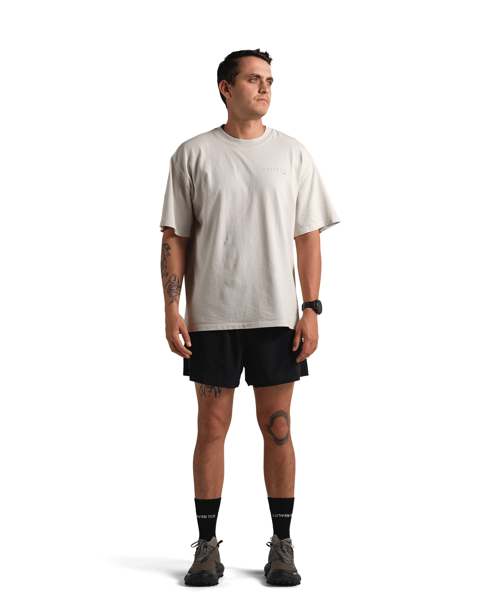 reality run logo puff tee washed bone rr 01 0004 onmodel 03