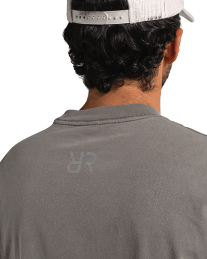 reality run logo puff tee washed grey rr 01 0005 detail 07