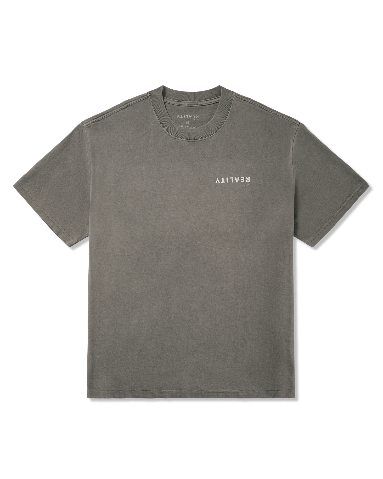 reality run logo puff tee washed grey rr 01 0005 flatlay 01