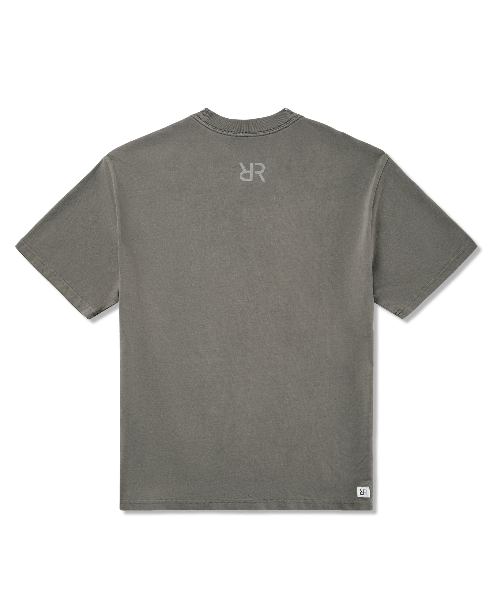 reality run logo puff tee washed grey rr 01 0005 flatlay 02