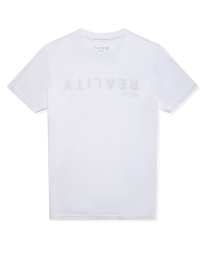 reality run reality tee white flatlay 01