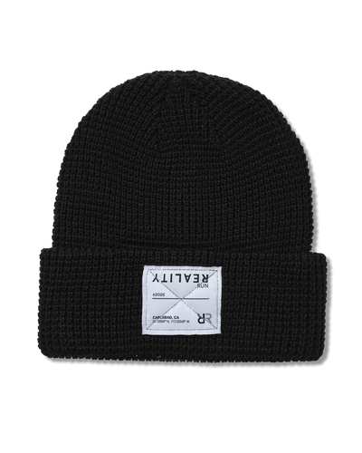 reality run sierra beanie black rr 41 0021 flatlay 01