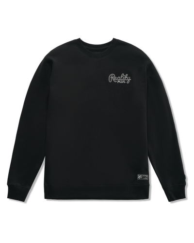 reality run signature fleece crew black rr 22 0001 flatlay 01