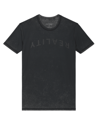 Reality Run Arches Tee Washed Black Flatlay 01